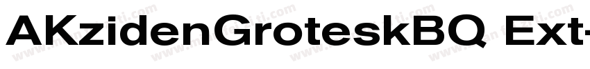 AKzidenGroteskBQ Ext字体转换